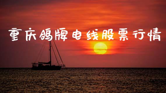 重庆鸽牌电线股票行情_https://www.kuaijiepai.net_国际股建_第1张
