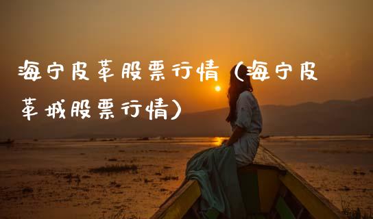 海宁皮革股票行情（海宁皮革城股票行情）_https://www.kuaijiepai.net_国际股建_第1张