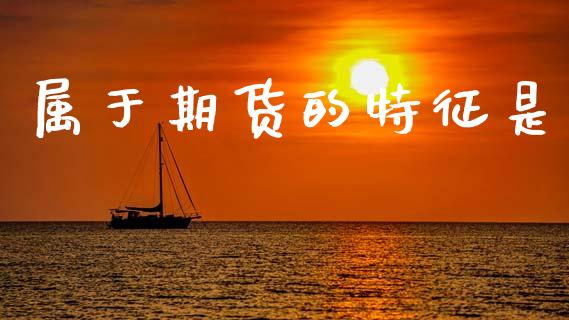 属于期货的特征是_https://www.kuaijiepai.net_期货资讯_第1张