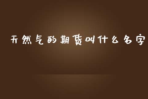 天然气的期货叫什么名字_https://www.kuaijiepai.net_期货资讯_第1张
