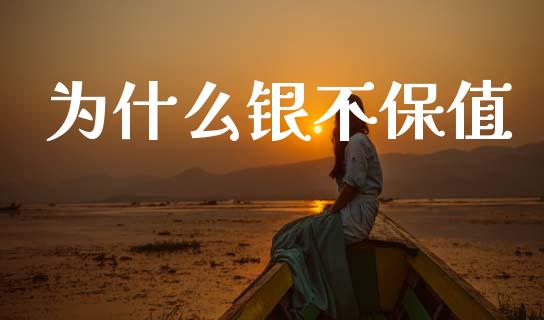 为什么银不保值_https://www.kuaijiepai.net_新股新闻_第1张
