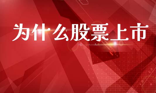 为什么股票上市_https://www.kuaijiepai.net_期货资讯_第1张