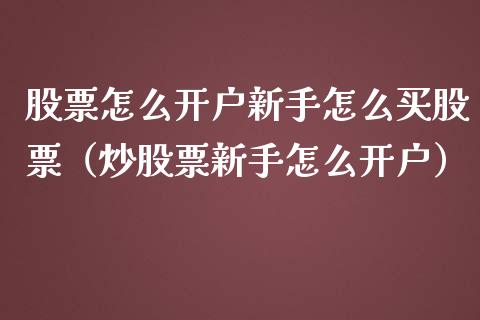 股票怎么开户新手怎么买股票（炒股票新手怎么开户）_https://www.kuaijiepai.net_国际股建_第1张