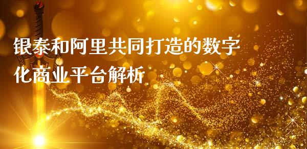 银泰和阿里共同打造的数字化商业平台解析_https://www.kuaijiepai.net_期货理财_第1张