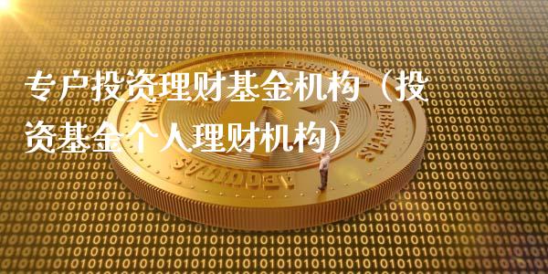 专户投资理财基金机构（投资基金个人理财机构）_https://www.kuaijiepai.net_期货理财_第1张