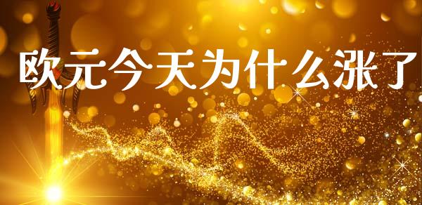 欧元今天为什么涨了_https://www.kuaijiepai.net_期货资讯_第1张