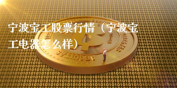宁波宝工股票行情（宁波宝工电器怎么样）_https://www.kuaijiepai.net_国际股建_第1张