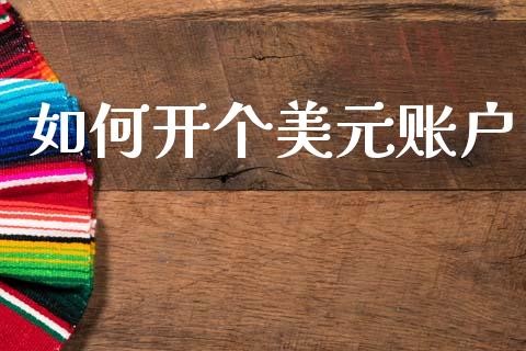 如何开个美元账户_https://www.kuaijiepai.net_期货在线_第1张