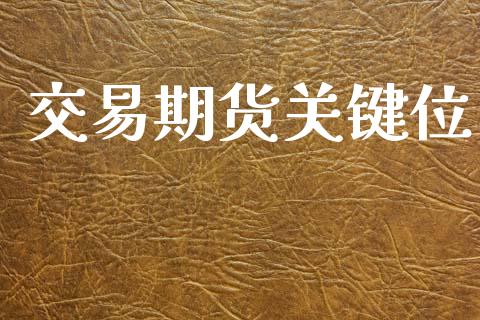 交易期货关键位_https://www.kuaijiepai.net_期货在线_第1张
