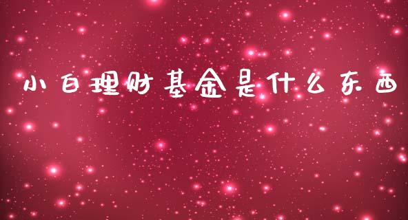 小白理财基金是什么东西_https://www.kuaijiepai.net_期货理财_第1张