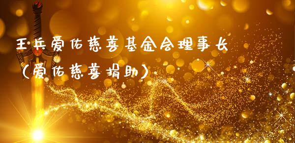 王兵爱佑慈善基金会理事长（爱佑慈善捐助）_https://www.kuaijiepai.net_投资理财_第1张