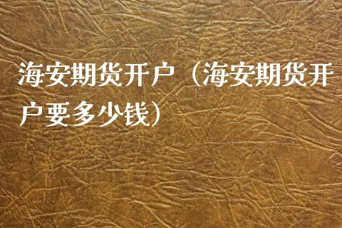 海安期货开户（海安期货开户要多少钱）_https://www.kuaijiepai.net_国际期货_第1张