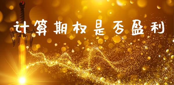 计算期权是否盈利_https://www.kuaijiepai.net_新股新闻_第1张