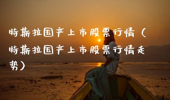 特斯拉国产上市股票行情（特斯拉国产上市股票行情走势）_https://www.kuaijiepai.net_新股新闻_第1张