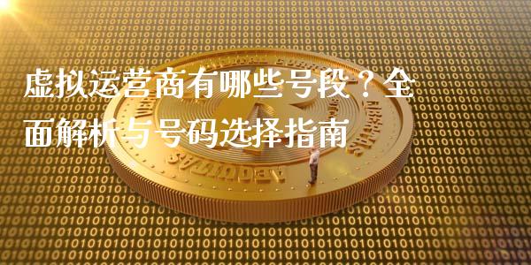 虚拟运营商有哪些号段？全面解析与号码选择指南_https://www.kuaijiepai.net_投资理财_第1张