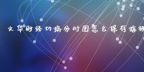 文华财经切换分时图怎么保存指标_https://www.kuaijiepai.net_新股新闻_第1张