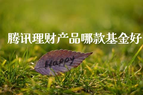 腾讯理财产品哪款基金好_https://www.kuaijiepai.net_期货理财_第1张