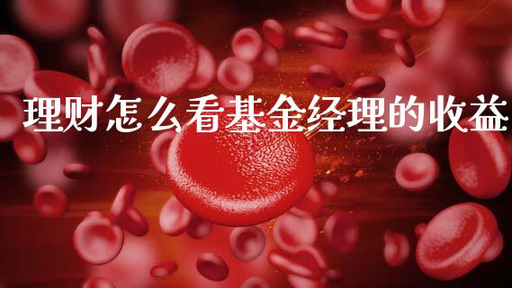 理财怎么看基金经理的收益_https://www.kuaijiepai.net_期货理财_第1张