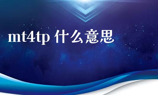 mt4tp 什么意思_https://www.kuaijiepai.net_国际股建_第1张