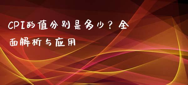 CPI的值分别是多少？全面解析与应用_https://www.kuaijiepai.net_期货资讯_第1张