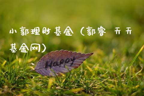 小郭理财基金（郭睿 天天基金网）_https://www.kuaijiepai.net_投资理财_第1张