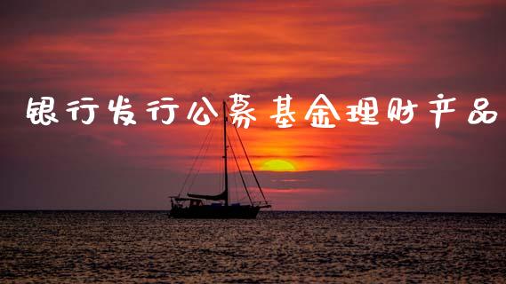 银行发行公募基金理财产品_https://www.kuaijiepai.net_投资理财_第1张