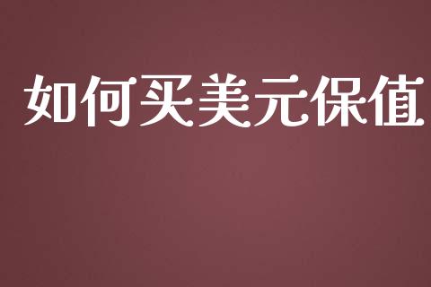 如何买美元保值_https://www.kuaijiepai.net_股票理论_第1张