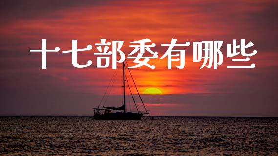 十七部委有哪些_https://www.kuaijiepai.net_期货资讯_第1张