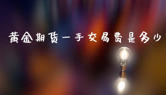 黄金期货一手交易费是多少_https://www.kuaijiepai.net_期货资讯_第1张