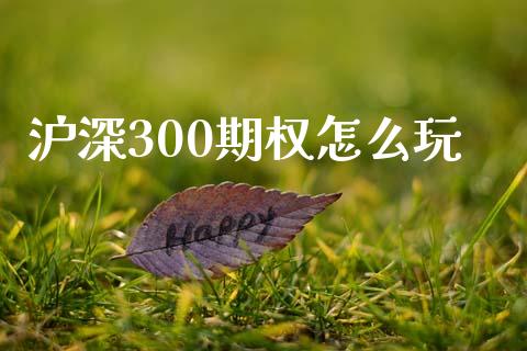 沪深300期权怎么玩_https://www.kuaijiepai.net_国际期货_第1张