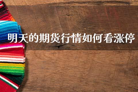 明天的期货行情如何看涨停_https://www.kuaijiepai.net_国际期货_第1张