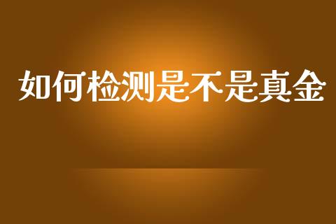 如何检测是不是真金_https://www.kuaijiepai.net_股票理论_第1张
