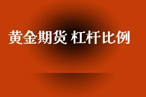 黄金期货 杠杆比例_https://www.kuaijiepai.net_期货资讯_第1张