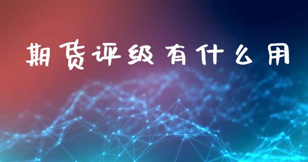 期货评级有什么用_https://www.kuaijiepai.net_投资理财_第1张