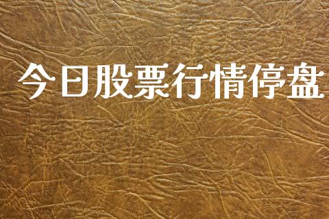 今日股票行情停盘_https://www.kuaijiepai.net_新股新闻_第1张