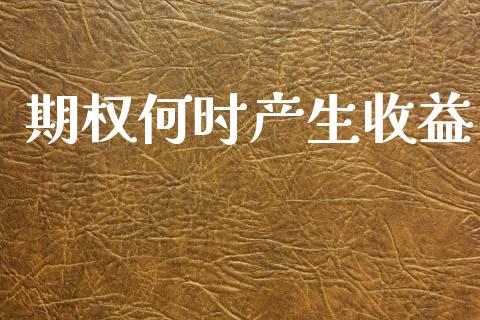期权何时产生收益_https://www.kuaijiepai.net_期货资讯_第1张