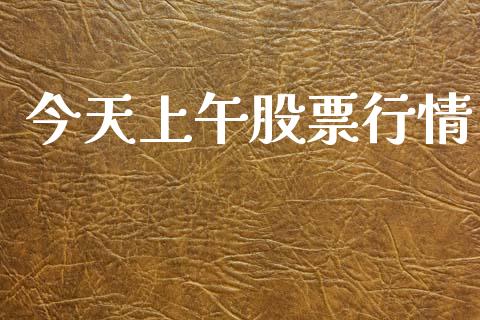 今天上午股票行情_https://www.kuaijiepai.net_股票理论_第1张