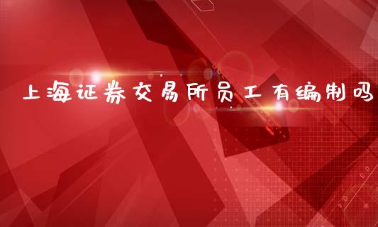 上海证券交易所员工有编制吗_https://www.kuaijiepai.net_期货在线_第1张