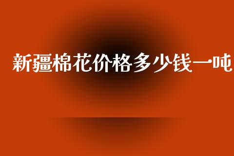 新疆棉花价格多少钱一吨_https://www.kuaijiepai.net_国际期货_第1张