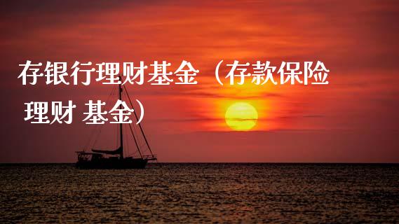 存银行理财基金（存款保险 理财 基金）_https://www.kuaijiepai.net_期货理财_第1张