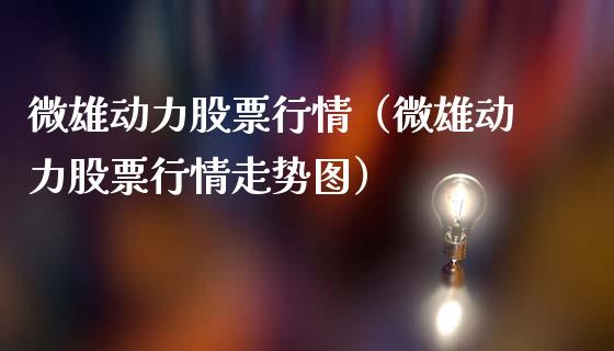 微雄动力股票行情（微雄动力股票行情走势图）_https://www.kuaijiepai.net_新股新闻_第1张