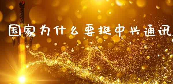 国家为什么要挺中兴通讯_https://www.kuaijiepai.net_国际期货_第1张