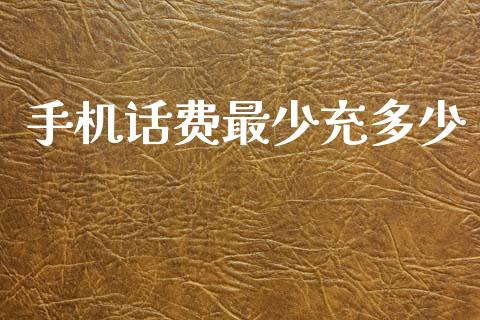 手机话费最少充多少_https://www.kuaijiepai.net_新股新闻_第1张