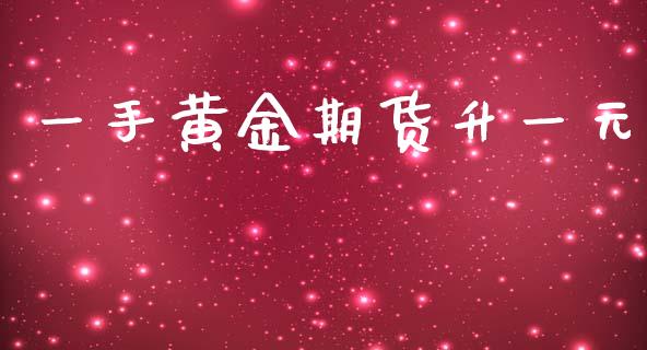 一手黄金期货升一元_https://www.kuaijiepai.net_国际期货_第1张