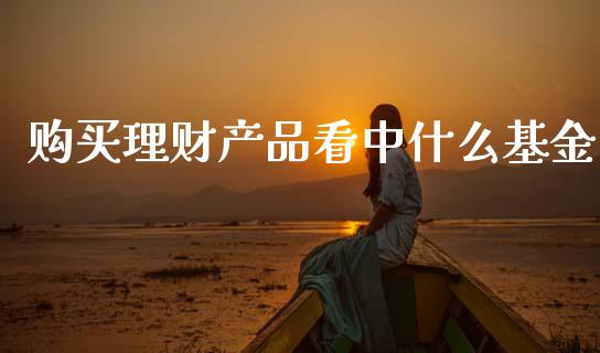 购买理财产品看中什么基金_https://www.kuaijiepai.net_投资理财_第1张