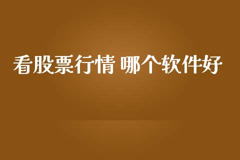 看股票行情 哪个软件好_https://www.kuaijiepai.net_新股新闻_第1张