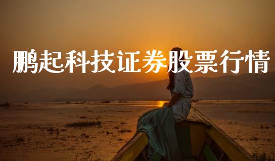 鹏起科技证券股票行情_https://www.kuaijiepai.net_国际股建_第1张