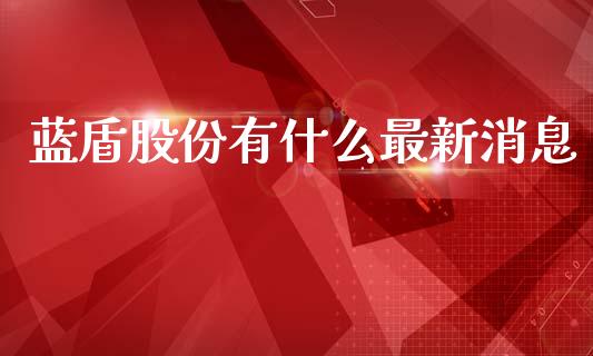 蓝盾股份有什么最新消息_https://www.kuaijiepai.net_新股新闻_第1张