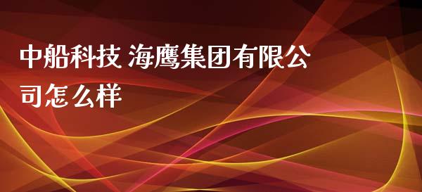 中船科技 海鹰集团有限公司怎么样_https://www.kuaijiepai.net_国际期货_第1张
