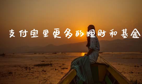 支付宝里更多的理财和基金_https://www.kuaijiepai.net_期货理财_第1张